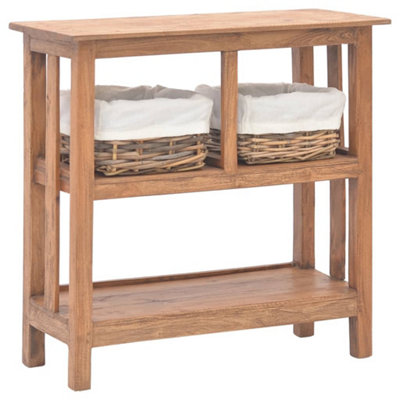 Vidaxl Console Table Solid Mahogany Wood 69X28X70 Cm Console Tables from B&Q