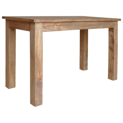 VidaXL Solid Reclaimed Wood Dining Table - Brown - 120x60x77 cm - Image 3