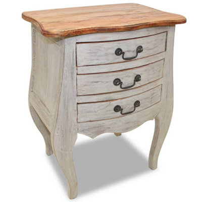 Vidaxl Bedside Cabinet Solid Mahogany Wood 48X35X64 Cm from B&Q