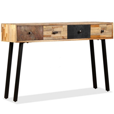 Vidaxl Console Table Solid Reclaimed Teak 120X30X76 Cm from B&Q