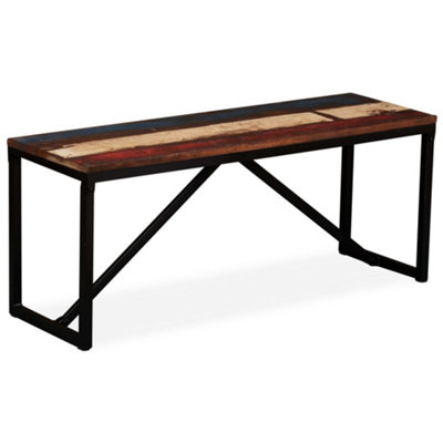 B&Q -  Bench Solid Reclaimed Wood 110X35X45 Cm