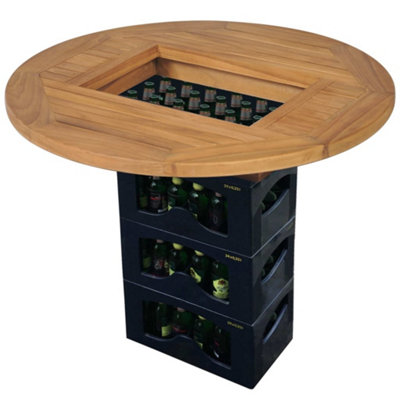 Vidaxl Tabletop Teak 70 Cm Brown from B&Q