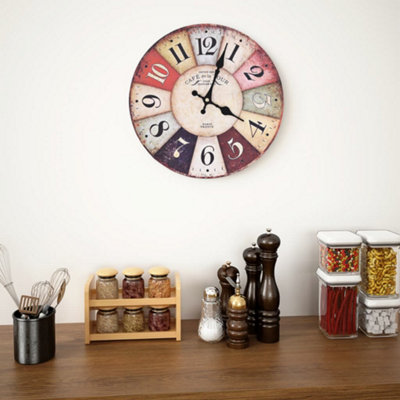 Vidaxl Vintage Wall Clock Colourful 30 Cm from B&Q
