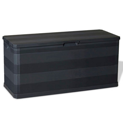 B&Q -  Garden Storage Box Black 117X45X56 Cm