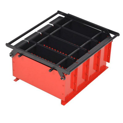 B&Q -  Paper Log Briquette Maker Steel 38X31X18 Cm Black And Red Paper Log Briquette Makers