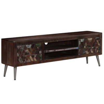 Vidaxl Grain Tv Cabinet Solid Reclaimed Wood 140X30x45 Cm