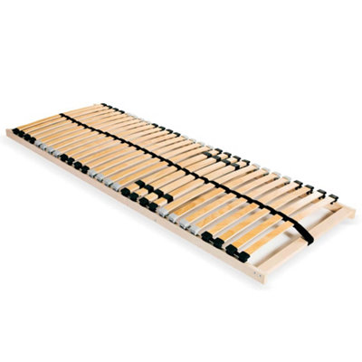 Vidaxl Slatted Bed Base Without Mattress With 28 Slats 7 Zones 70X200 Cm