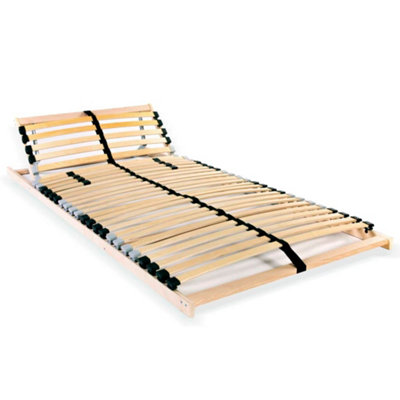 Vidaxl Slatted Bed Base Without Mattress With 28 Slats 7 Zones 80X200 Cm from B&Q