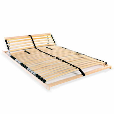B&Q -  Slatted Bed Base Without Mattress With 28 Slats 7 Zones 140X200 Cm