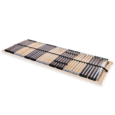 B&Q -  Slatted Bed Base Without Mattress With 42 Slats 7 Zones 90X200 Cm