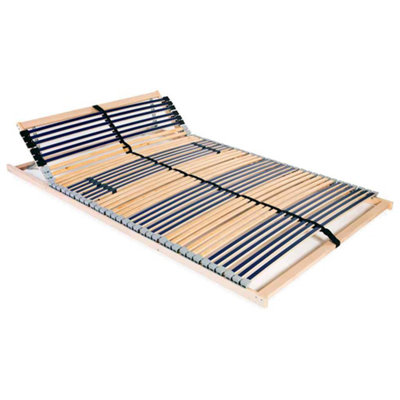 Vidaxl Slatted Bed Base Without Mattress With 42 Slats 7 Zones 140X200 Cm