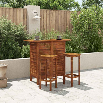 Vidaxl Bar Table 110X50X105 Cm Solid Acacia Wood from B&Q