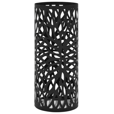 B&Q -  Umbrella Stand Leaves Steel Black