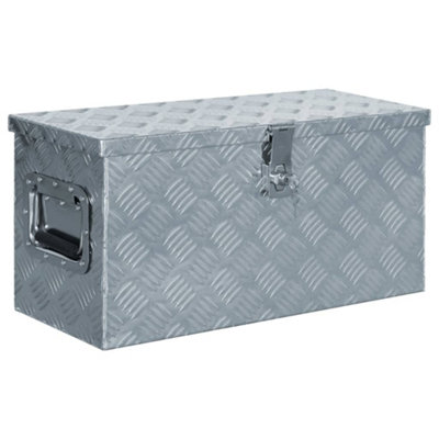 Vidaxl Aluminium Box 61.5X26.5X30 Cm Silver