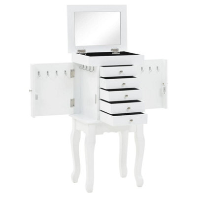 B&Q -  Free Standing Jewelery Cabinet White