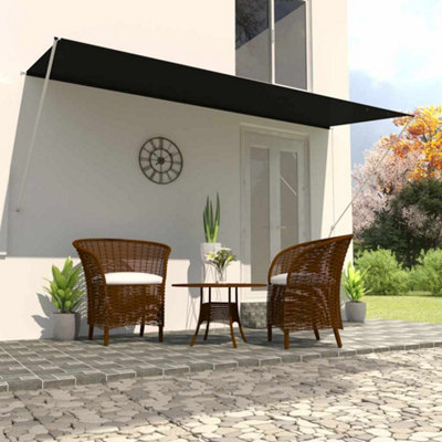 Vidaxl Retractable Awning 400X150 Cm Anthracite from B&Q
