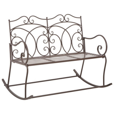 Vidaxl Garden Bench 104 Cm Iron Antique Brown from B&Q