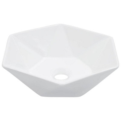 Vidaxl Wash Basin 41X36.5X12 Cm Ceramic White from B&Q