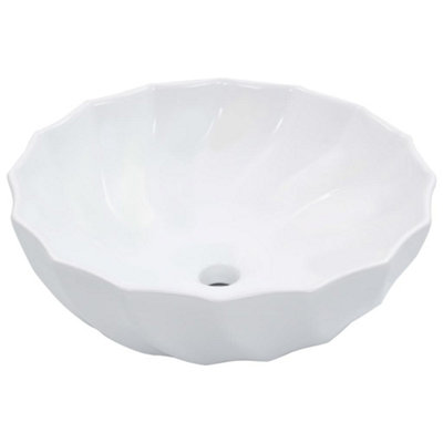 Vidaxl Wash Basin 46X17 Cm Ceramic White from B&Q