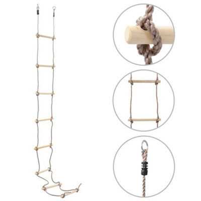 Vidaxl Kids Rope Ladder 290 Cm Wood from B&Q