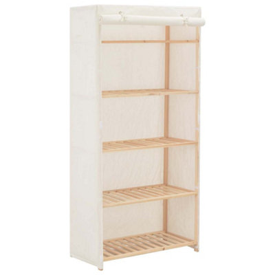 Vidaxl Wardrobe White 79X40X170 Cm Fabric from B&Q