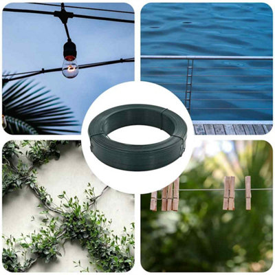 B&Q -  Fence Binding Wire 250 M 2.3/3.8 mm Steel Blackish Green