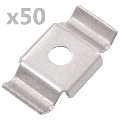 Vidaxl Butterfly Fence Clips 50 Pcs Stainless Steel from B&Q