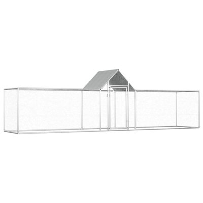 Vidaxl Chicken Coop 5X1X1.5 M Galvanised Steel from B&Q
