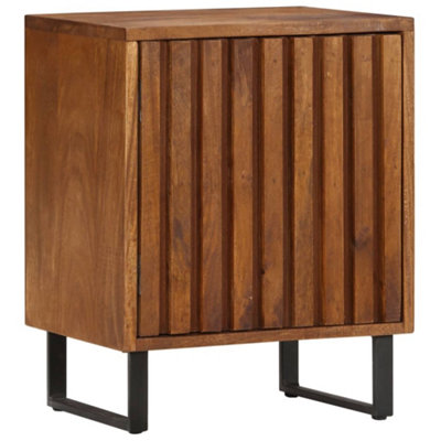 B&Q -  Bedside Cabinet 40X30X50 Cm Solid Mango Wood Bedside Cabinets