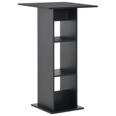Vidaxl Bar Table Black 60X60X110 Cm from B&Q