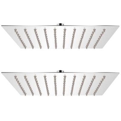 Vidaxl Rain Shower Head 2 Pcs Stainless Steel 20X20 Cm from B&Q