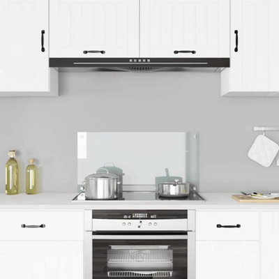 Vidaxl Kitchen Backsplash Transparent 80 X 40 Cm Tempered Glass from B&Q
