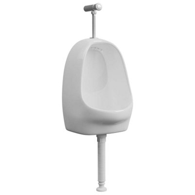 Vidaxl White Wall Hung Urinal With Flush Valve Ceramic