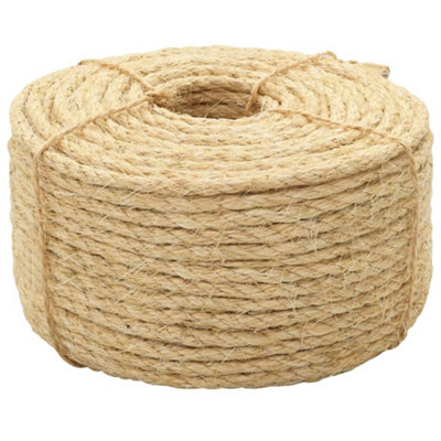 Vidaxl Rope 100% Sisal 6 mm 100 M from B&Q