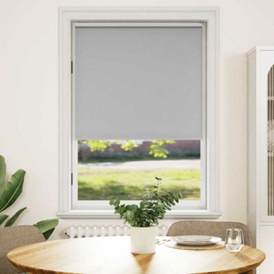 Vidaxl Roller Blind Blackout 120 X 175 Cm Grey from B&Q