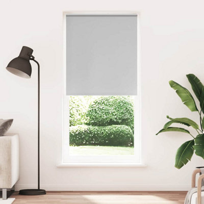 Vidaxl Grey Roller Blind Blackout 120 X 230 Cm Size