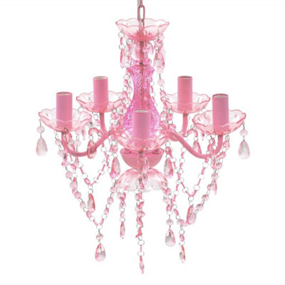 B&Q -  Crystal Light 5 Bulbs Pink