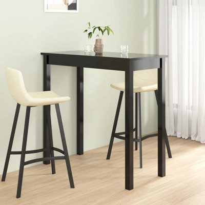 Vidaxl Bar Table Mdf Black 115X55X107 Cm from B&Q