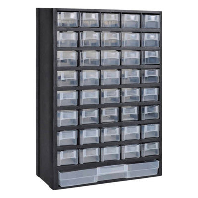 B&Q -  41-Drawer Plastic Storage Cabinet Tool Box Tool Boxes