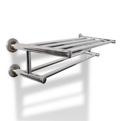 Vidaxl Stainless Steel Towel Rack 6 Tubes from B&Q
