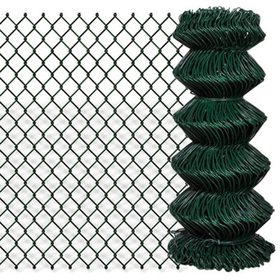 B&Q -  Chain Link Fence Steel 0,8X25 M Green