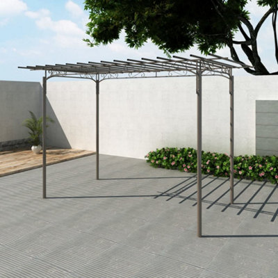 Vidaxl Rose Arch Steel Garden Arbor Decoration Gazebos Climbing Plants Support - Image 2