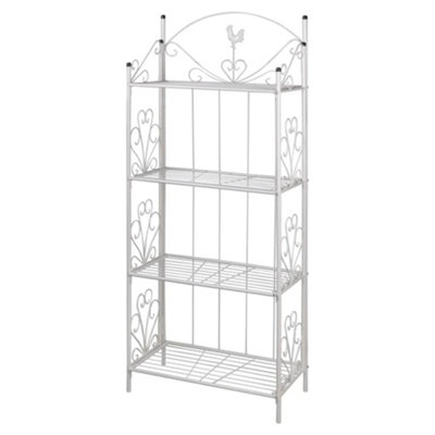 Vidaxl Plant Rack Square White Plant Stands from B&Q