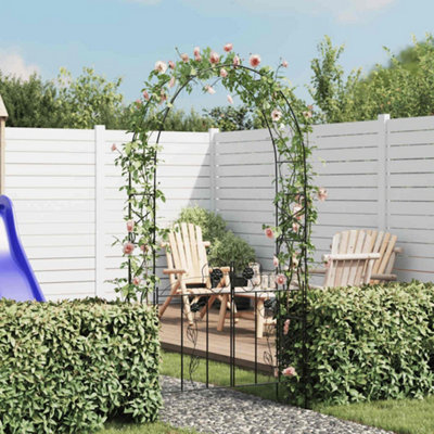 B&Q -  Garden Arch Door Black 115 X 37 X 230 Cm