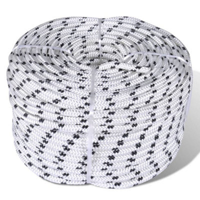 Vidaxl Braided Rope Coil Boat Line Polyester 6 mm X 50 M Boat Ropes from B&Q