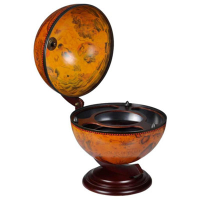 Vidaxl Tabletop Globe Bar Wine Stand Wood from B&Q