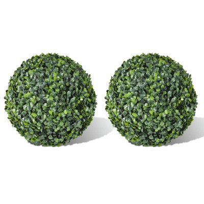 vidaXL Boxwood Ball Artificial Leaf Topiary Ball 35 cm 2 pcs - Image 3