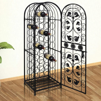 B&Q -  Wine Rack For 45 Bottles Metal Wine Racks