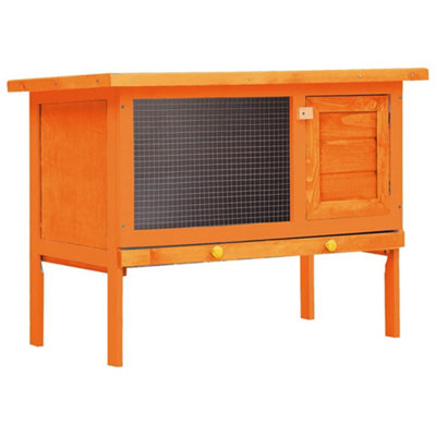 B&Q -  Outdoor Rabbit Hutch Small Animal House Pet Cage 1 Layer Wood