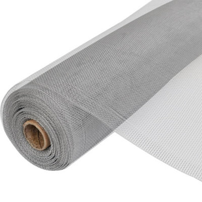 B&Q -  Mesh Screen Aluminium 100X500 Cm Silver